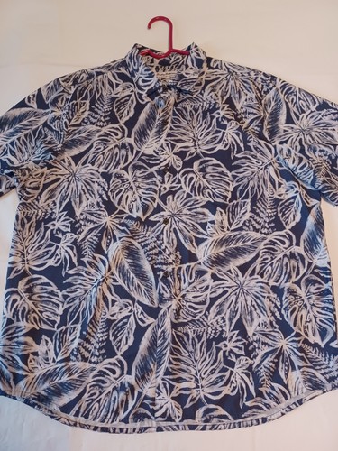 Tommy Bahama The Bahama Coast Hemd Herren XL Floral Palm Hawaiian Islandzone