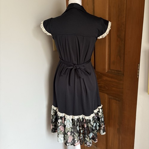 Vintage Leo Nueva York Talla 3 Pequeño? Vestido pradera estampado floral pastel para mujer - Imagen 4 de 5