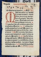 17/18th Century Antiphonal Manuscript Leaf - double-sided, 14 5/8 X 10 3/8”