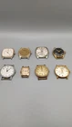 Vintage Job Lot Mechanical Watch Heads  Timex Ingersoll Hermes Spares&Repair 8x