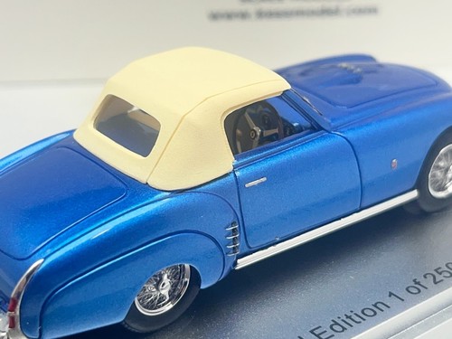1952 Ferrari 212 Inter Ghia Cabriolet Blue 1/43 Diecast Model Car KESS - Picture 11 of 13
