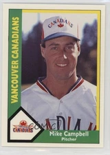 1990 CMC AAA Vancouver Canadians Green Back Mike Campbell #7