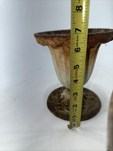 Cast Iron Urn, Flower 'Arranger', or Incense Burner, Jardiniere, Hen Feathers, - Picture 11 of 13