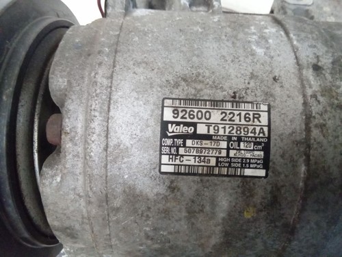 RENAULT KOLEOS A/C COMPRESSOR H45, 2.5, PETROL, 09/08-04/16 - Picture 4 of 12