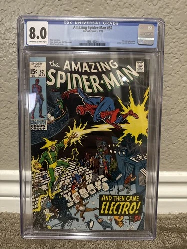 Amazing Spider-Man #82 CGC 8.0 Electro Appearance (Marvel, 1970)