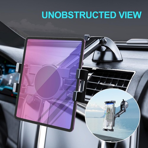 Armaturenbrett & Windschutzscheibe Auto Tablet Halterung Halter, Saugnapf Fenster Armaturenbrett Handy - Bild 2 von 4