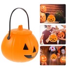 Bags Pumpkin Candy Bucket with Lid Big Halloween Jar