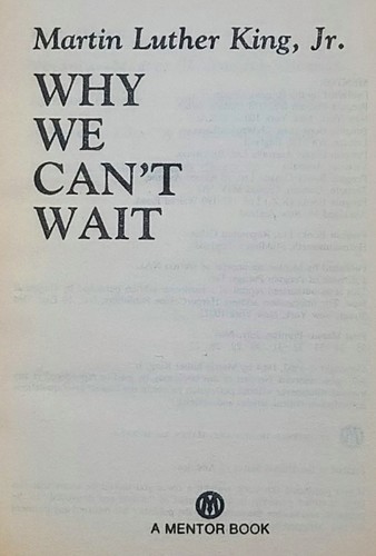 Why We Can't Wait - Martin Luther King Jr. - Vintage 1964 1st First Printing PB - Picture 5 of 7