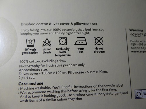 Bettgarnitur Bettbezug & Slip Kleinkindgröße gebürstete Baumwolle 2-teiliges Set - Bild 5 von 7