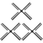  3 PCS Garden Windmill Leaf Plastic Accessories Decor for outside