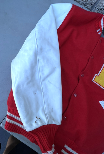 Giacca vintage Michael Jackson Who's Bad World Tour 1988-1989 Varsity 46 Albion - Foto 9 di 13
