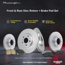 Front+Rear Disc Rotors+Brake Pads for Subaru Crosstrek GU 2023-2025