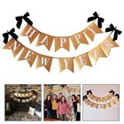 2 Pcs New Year Party Decorations Year's Eve Banner Kit Hanging Sign