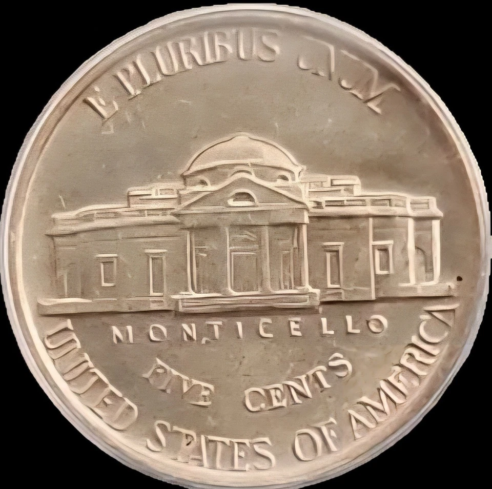 1940 Jefferson Nickel ANACS AU-58 5.5FS Full Steps - Image 4 of 4