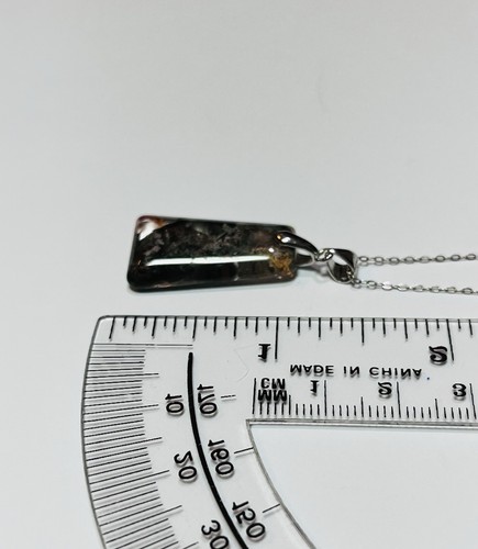 Stunning 925 Sterling Silver Natural Garden Quartz Pendant Necklace - Picture 10 of 11