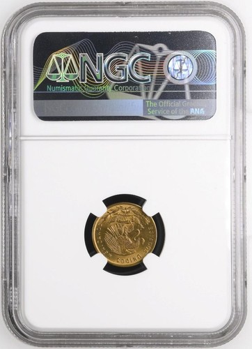 Mexico 1 Centavo 1968 Mo NGC MS 65 - Picture 2 of 2
