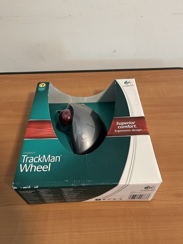 Logitech TrackMan Wheel Optical Trackball Mouse New/Sealed - Afbeelding 2 van 9