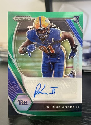2021 Score Football Autograph Rookie #348 Patrick Jones II RC Vikings Pitt
