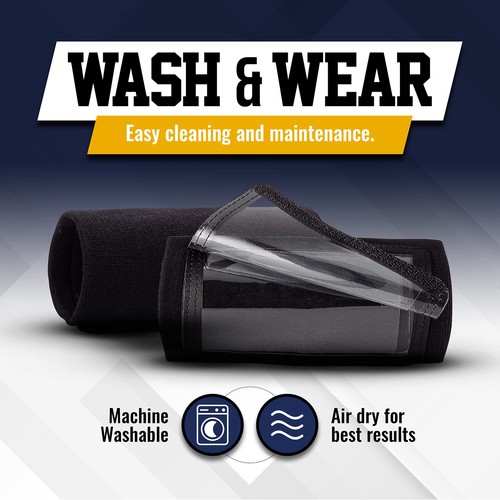 Youth QB Play Wristband - Pro Football Armband Playbook - 10 Pack Black - Bild 5 von 8