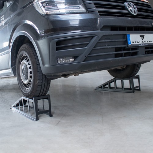 STAHLWERK Auffahrrampe 2er Set 2 t Auffahrbock Auto Rampe Pkw Bock Wagenheber - Bild 8 von 8