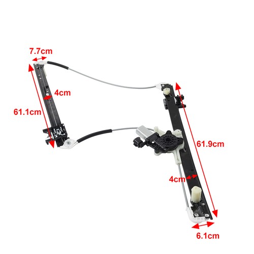 1pc Rear Left Power Window Regulator Assembly For Land Rover Range Rover 2012-22 - Picture 2 of 11
