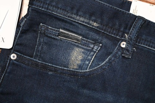 Armani Exchange A|X J13 Men's Slim Fit Dark Blue Stretch Cotton Jeans 32S 32X30 - Picture 3 of 11