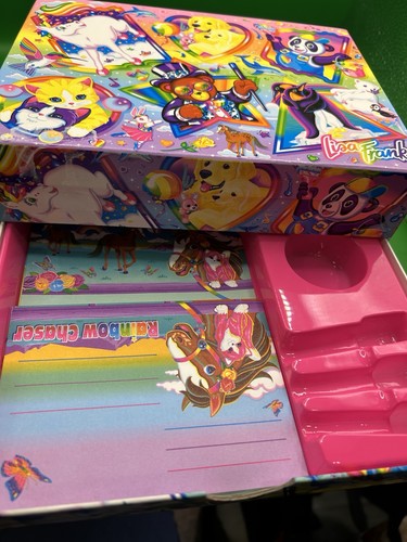 Vintage Lisa Frank Jewelry/Trinket Box with Kittens, Puppies & Stationary Items - Picture 11 of 11
