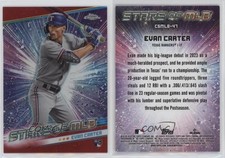 2024 Topps Series 2 Stars of MLB Chrome Red Refractor /75 Evan Carter Rookie RC