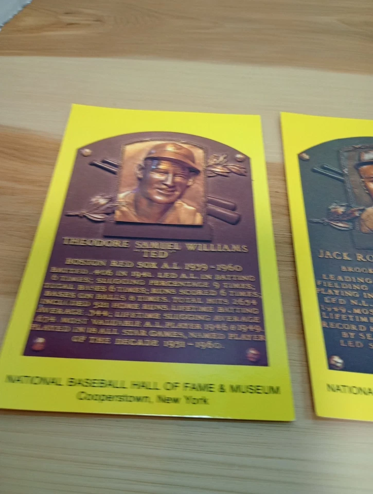 National Baseball Hall of Fame Post Cards  Cooperstown  New York Plague Lot Of 5 - Image 3 of 4