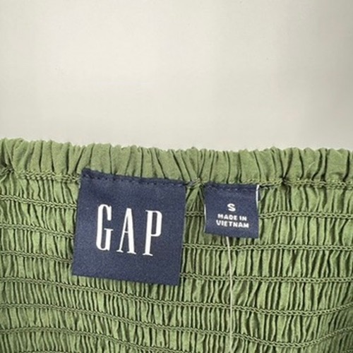 Neu mit Etikett GAP kurz geschnittenes gerafftes Top in Forrest Green Damen Small  - Bild 5 von 9