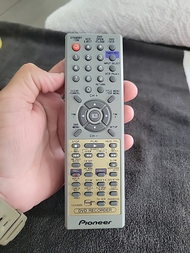 OEM Pioneer VXX2949 Remote Control VCR/DVD Recorder DVR-RT300 DVR-RT500 Tested