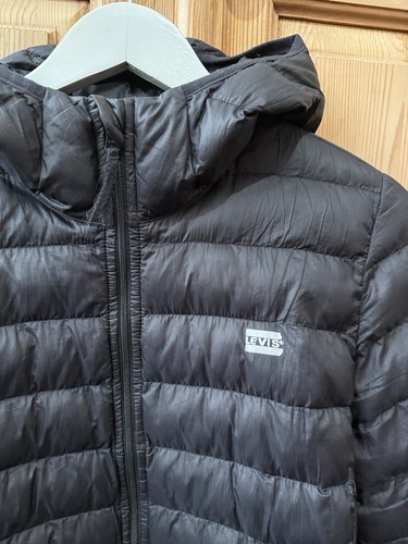 Levi’s Ladies Black Lightly Padded Jacket Size Xs Uk6/8. Free Postage - Picture 5 of 8