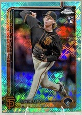 2025 Topps Chrome MLB Green Logofractor #138 Hayden Birdsong RC Giants /199