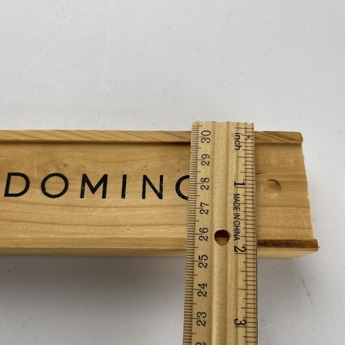 Juego de dominó dragón negro 28 piezas caja de madera con instrucciones 6" - Imagen 6 de 7