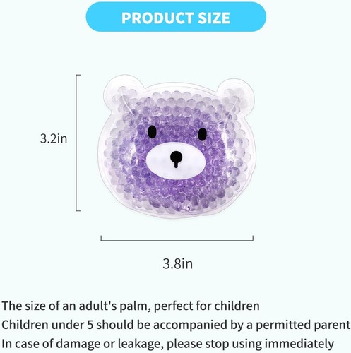 5 Stück Kinder Wiederverwendbare Gel Eisbeutel - Niedliche Boo Boo Kühlpackungen für Kinder Linderung  - Bild 4 von 9