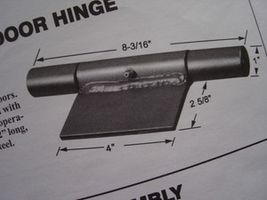 Lot Of 2 Weld On Ramp Door Hinge Cargo Trailer Steel Grease