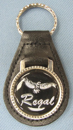 Buick REGAL Eagle Black Leather #3222 Key ring 1973 1974 1975 1976 1977 1978 - Picture 1 of 3