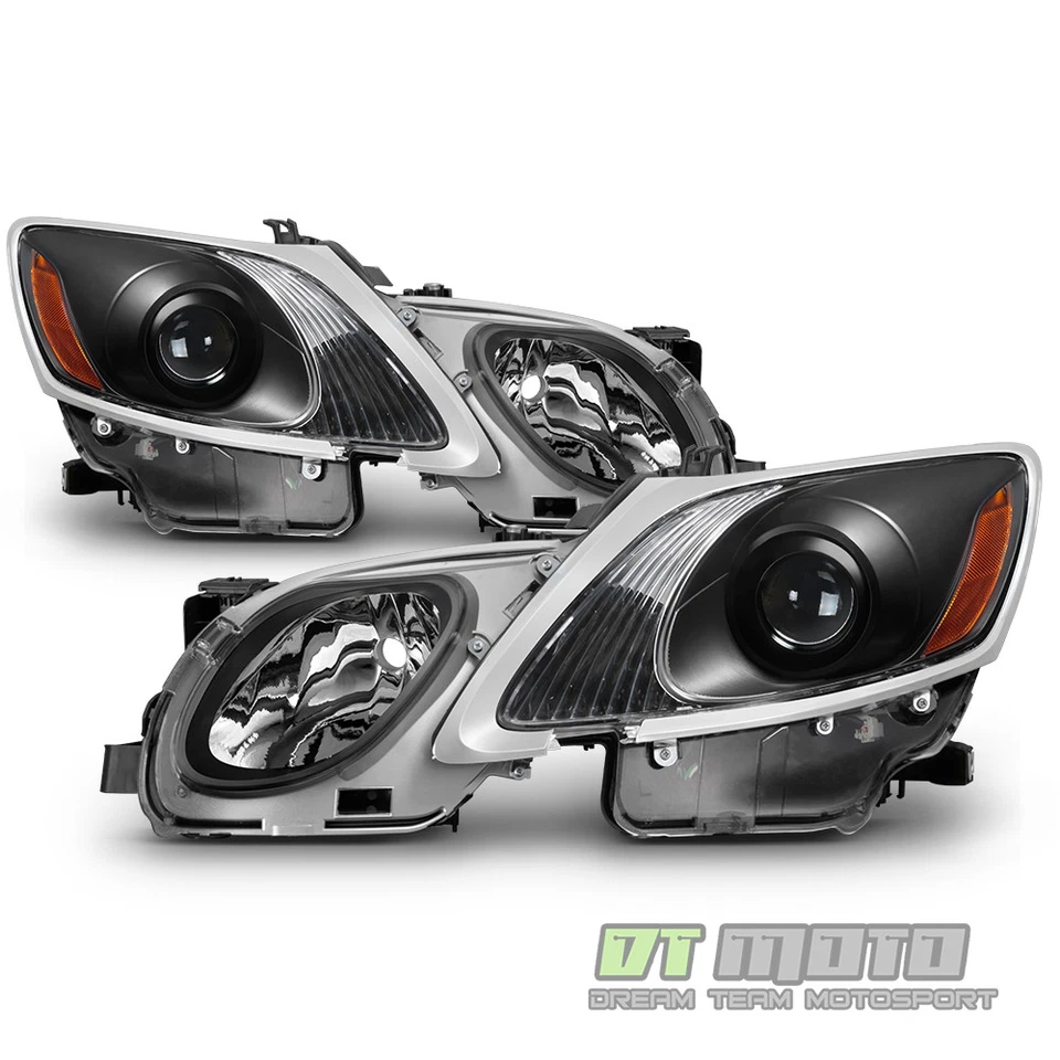 Faros proyectores negros para HID/AFS 2006-2011 Lexus GS300 GS350 GS450h GS460 Foto 2 de 4