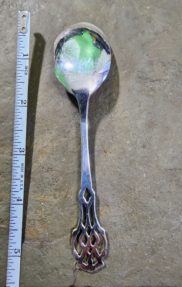 SERVIDOR DE GELATINA CHAPADO EN PLATA CHIPPENDALE ANTIGUO PLATERÍA LUNT PLATEARS Foto 4 de 4