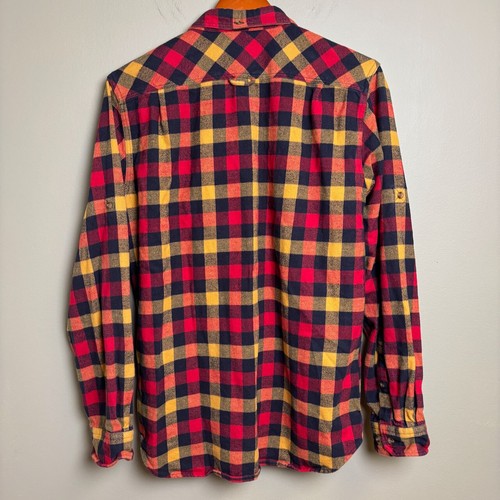 Fjall Raven Mens Skog Shirt M Size Large Slim Fit True Red 81353 Everyday Cotton - Picture 5 of 13