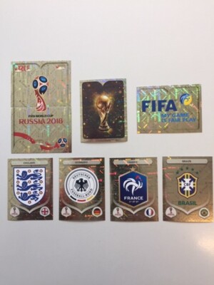 Panini WM 2018 - 8 Glitzersticker aus Liste aussuchen