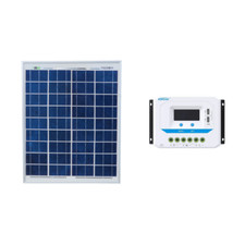 Kit solaire photovoltaïque 20W 12V Régulateur PWM 10A VS