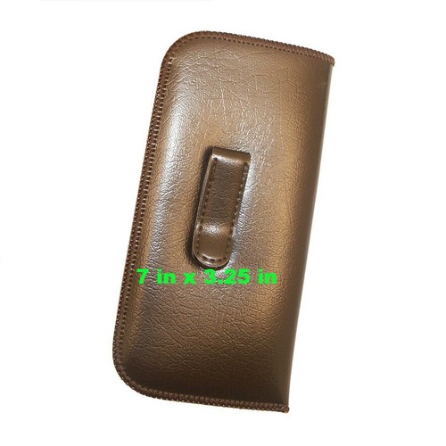 Soft Glasses Pouch With Pocket Clip Extra LARGE Slip In Eyeglass Case With Clip - Picture 6 of 20