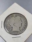 1909 O Barber Silver Half Dollar Grade Good 90% Silver