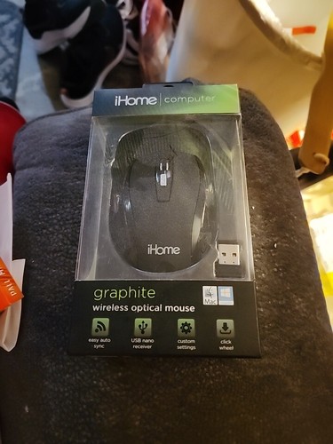 Computer optical mouse - available in classic corded or graphite wireless, black - Picture 1 of 2