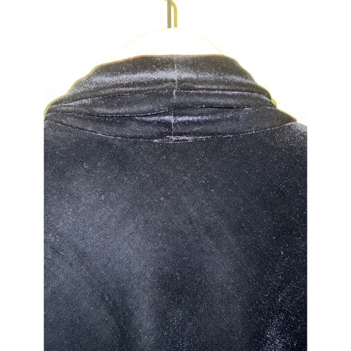 Luxe Velvet Cardigan Blazer Large Size 12 Jacket Black Holiday Y2K R&K Originals - Picture 6 of 8
