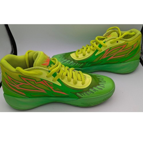 Puma x Nickelodeon Sneakers Uomo 5.5 Slime MB.02 377584-01 Verde/Giallo - Foto 3 di 10