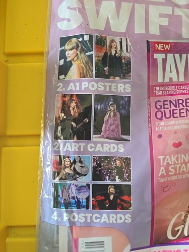 TAYLOR SWIFT MAGAZINE VOL. 6 POSTERS, POSTCARDS, ART CARDS, STICKERS SEALED - Picture 8 of 9
