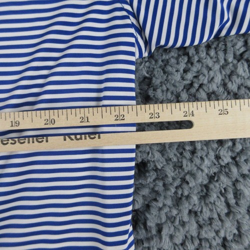 FootJoy Camicia Uomo Grande Blu Bianco Righe Manica Corta Golf Polo - Foto 6 di 10