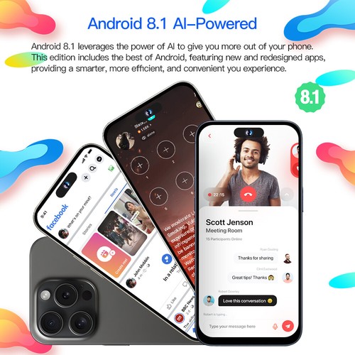 2025 NEW i15 Pro Max Android 4G Unlocked Smartphone 6.53" Dual SIM 3+32GB - Picture 17 of 28